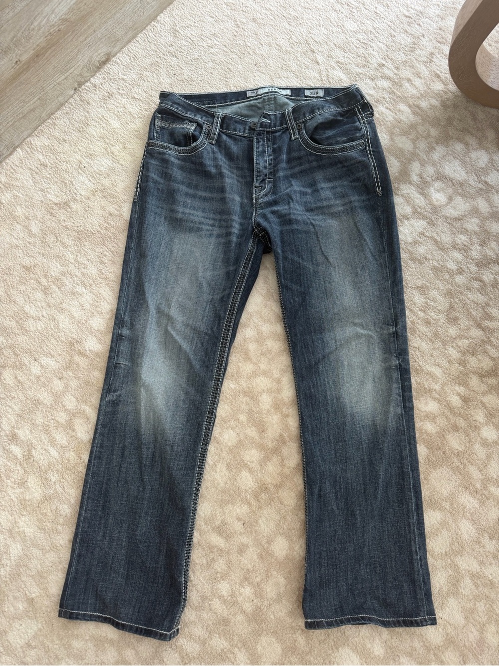 Buckle Men's Dark Blue Bootcut Jeans